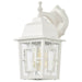 Wall Lantern Nuvo 60-4921 Banyan - 1 Light - 12 in. - Outdoor Wall with Clear Water Glass - White Finish Nuvo
