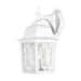 Wall Lantern Nuvo 60-4921 Banyan - 1 Light - 12 in. - Outdoor Wall with Clear Water Glass - White Finish Nuvo