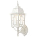 Wall Lantern Nuvo 60-4924 Banyan - 1 Light - 17 in. - Outdoor Wall with Clear Water Glass - White Finish Nuvo
