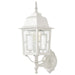 Wall Lantern Nuvo 60-4924 Banyan - 1 Light - 17 in. - Outdoor Wall with Clear Water Glass - White Finish Nuvo