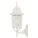 Wall Lantern Nuvo 60-4924 Banyan - 1 Light - 17 in. - Outdoor Wall with Clear Water Glass - White Finish Nuvo