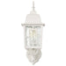 Wall Lantern Nuvo 60-4924 Banyan - 1 Light - 17 in. - Outdoor Wall with Clear Water Glass - White Finish Nuvo