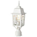 Post Lantern Nuvo 60-4927 Banyan - 1 Light - 17 in. - Outdoor Post with Clear Water Glass - White Finish Nuvo