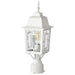 Post Lantern Nuvo 60-4927 Banyan - 1 Light - 17 in. - Outdoor Post with Clear Water Glass - White Finish Nuvo