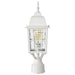 Post Lantern Nuvo 60-4927 Banyan - 1 Light - 17 in. - Outdoor Post with Clear Water Glass - White Finish Nuvo