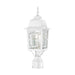 Post Lantern Nuvo 60-4927 Banyan - 1 Light - 17 in. - Outdoor Post with Clear Water Glass - White Finish Nuvo