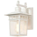 Wall Lantern Nuvo 60-4951 Cove Neck - 1 Light - 12 in. - Outdoor Lantern with Clear Seed Glass - White Finish Nuvo