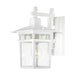 Wall Lantern Nuvo 60-4951 Cove Neck - 1 Light - 12 in. - Outdoor Lantern with Clear Seed Glass - White Finish Nuvo