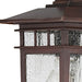 Wall Lantern Nuvo 60-4952 Cove Neck - 1 Light - 12 in. - Outdoor Lantern with Clear Seed Glass - Rustic Bronze Finish Nuvo
