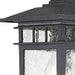 Wall Lantern Nuvo 60-4953 Cove Neck - 1 Light - 12 in. - Outdoor Lantern with Clear Seed Glass - Textured Black Finish Nuvo