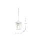 Hanging Lantern Nuvo 60-4954 Cove Neck - 1 Light - 12 in. - Outdoor Hang with Clear Seed Glass - White Finish Nuvo