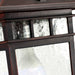 Hanging Lantern Nuvo 60-4955 Cove Neck - 1 Light - 12 in. - Outdoor Hang with Clear Seed Glass - Rustic Bronze Finish Nuvo