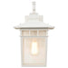 Wall Lantern Nuvo 60-4957 Cove Neck - 1 Light - 14 in. - Outdoor Lantern with Clear Seed Glass - White Finish Nuvo