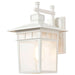 Wall Lantern Nuvo 60-4957 Cove Neck - 1 Light - 14 in. - Outdoor Lantern with Clear Seed Glass - White Finish Nuvo