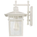 Wall Lantern Nuvo 60-4957 Cove Neck - 1 Light - 14 in. - Outdoor Lantern with Clear Seed Glass - White Finish Nuvo