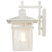 Wall Lantern Nuvo 60-4957 Cove Neck - 1 Light - 14 in. - Outdoor Lantern with Clear Seed Glass - White Finish Nuvo