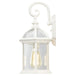 Wall Lantern Nuvo 60-4961 Boxwood - 1 Light - 15 in. - Outdoor Wall with Clear Seed Glass - White Finish Nuvo