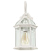 Wall Lantern Nuvo 60-4961 Boxwood - 1 Light - 15 in. - Outdoor Wall with Clear Seed Glass - White Finish Nuvo
