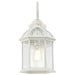 Wall Lantern Nuvo 60-4964 Boxwood - 1 Light - 19 in. - Outdoor Wall with Clear Beveled Glass - White Finish Nuvo