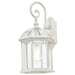 Wall Lantern Nuvo 60-4964 Boxwood - 1 Light - 19 in. - Outdoor Wall with Clear Beveled Glass - White Finish Nuvo