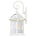 Wall Lantern Nuvo 60-4964 Boxwood - 1 Light - 19 in. - Outdoor Wall with Clear Beveled Glass - White Finish Nuvo