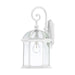 Wall Lantern Nuvo 60-4964 Boxwood - 1 Light - 19 in. - Outdoor Wall with Clear Beveled Glass - White Finish Nuvo