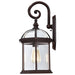 Wall Lantern Nuvo 60-4965 Boxwood - 1 Light - 19 in. - Outdoor Wall with Clear Beveled Glass - Rustic Bronze Finish Nuvo