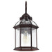 Wall Lantern Nuvo 60-4965 Boxwood - 1 Light - 19 in. - Outdoor Wall with Clear Beveled Glass - Rustic Bronze Finish Nuvo