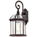 Wall Lantern Nuvo 60-4965 Boxwood - 1 Light - 19 in. - Outdoor Wall with Clear Beveled Glass - Rustic Bronze Finish Nuvo