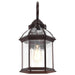 Wall Lantern Nuvo 60-4965 Boxwood - 1 Light - 19 in. - Outdoor Wall with Clear Beveled Glass - Rustic Bronze Finish Nuvo