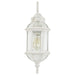 Wall Lantern Nuvo 60-4971 Boxwood - 1 Light - 22 in. - Outdoor Wall with Clear Beveled Glass - White Finish Nuvo