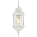 Wall Lantern Nuvo 60-4971 Boxwood - 1 Light - 22 in. - Outdoor Wall with Clear Beveled Glass - White Finish Nuvo
