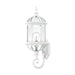 Wall Lantern Nuvo 60-4971 Boxwood - 1 Light - 22 in. - Outdoor Wall with Clear Beveled Glass - White Finish Nuvo