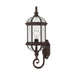 Wall Lantern Nuvo 60-4972 Boxwood - 1 Light - 22 in. - Outdoor Wall with Clear Beveled Glass - Rustic Bronze Finish Nuvo
