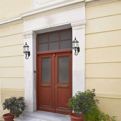Wall Lantern Nuvo 60-4973 Boxwood - 1 Light - 22 in. - Outdoor Wall with Clear Beveled Glass - Textured Black Finish Nuvo
