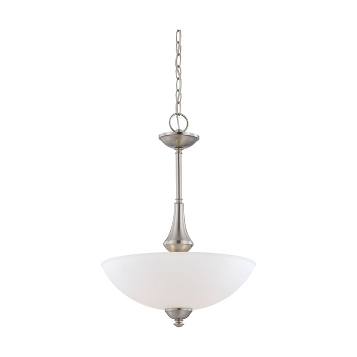 Pendant Nuvo 60-5038 Patton - 3 Light - Pendant with Frosted Glass - Brushed Nickel Finish Nuvo