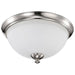 Flush Mount Nuvo 60-5041 Patton - 3 Light - Flush Fixture with Frosted Glass - Brushed Nickel Finish Nuvo