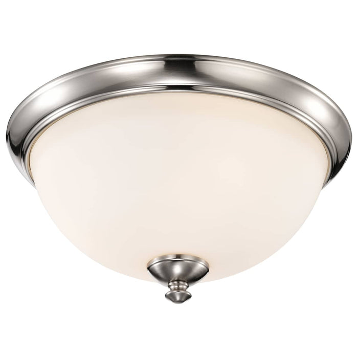 Flush Mount Nuvo 60-5041 Patton - 3 Light - Flush Fixture with Frosted Glass - Brushed Nickel Finish Nuvo