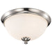 Flush Mount Nuvo 60-5041 Patton - 3 Light - Flush Fixture with Frosted Glass - Brushed Nickel Finish Nuvo