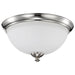 Flush Mount Nuvo 60-5041 Patton - 3 Light - Flush Fixture with Frosted Glass - Brushed Nickel Finish Nuvo