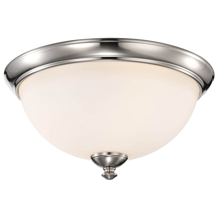 Flush Mount Nuvo 60-5041 Patton - 3 Light - Flush Fixture with Frosted Glass - Brushed Nickel Finish Nuvo
