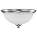 Flush Mount Nuvo 60-5041 Patton - 3 Light - Flush Fixture with Frosted Glass - Brushed Nickel Finish Nuvo