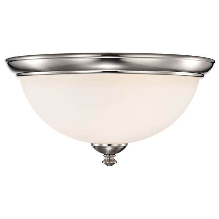 Flush Mount Nuvo 60-5041 Patton - 3 Light - Flush Fixture with Frosted Glass - Brushed Nickel Finish Nuvo