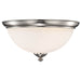 Flush Mount Nuvo 60-5041 Patton - 3 Light - Flush Fixture with Frosted Glass - Brushed Nickel Finish Nuvo