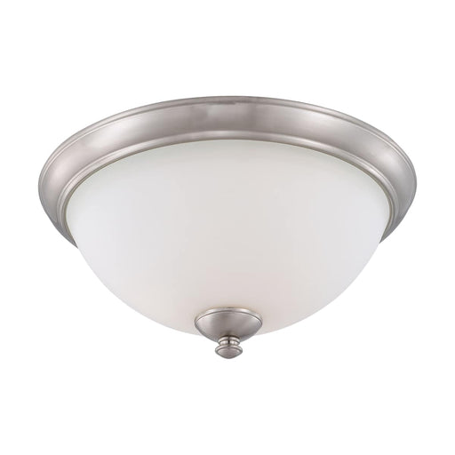 Flush Mount Nuvo 60-5041 Patton - 3 Light - Flush Fixture with Frosted Glass - Brushed Nickel Finish Nuvo