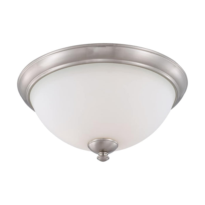 Flush Mount Nuvo 60-5041 Patton - 3 Light - Flush Fixture with Frosted Glass - Brushed Nickel Finish Nuvo