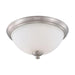 Flush Mount Nuvo 60-5041 Patton - 3 Light - Flush Fixture with Frosted Glass - Brushed Nickel Finish Nuvo