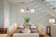 Chandelier Nuvo 60-5042 Patton - 3 Light - Chandelier (Arms Down) with Frosted Glass - Brushed Nickel Finish Nuvo