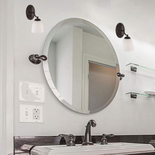 Vanity Nuvo 60-5131 Patton - 1 Light - Vanity Fixture with Frosted Glass - Prairie Bronze Finish Nuvo