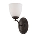 Vanity Nuvo 60-5131 Patton - 1 Light - Vanity Fixture with Frosted Glass - Prairie Bronze Finish Nuvo